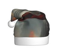 WHJDPP Chapeau de Noël pour adulte Motif scène de lave Convient pour Halloween, Noël et Nouvel An
