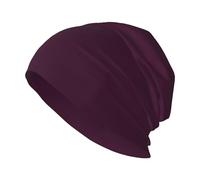 WHJDPP Chapeau tricoté tendance pour adulte imprimé violet huile - doux, confortable et respirant pour homme et femme