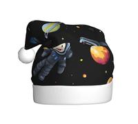 WHJDPP Chapeaux de Noël en peluche pour homme et femme Motif astronaute spatial