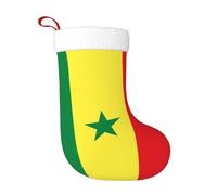WHJDPP Chaussette de Noël motif drapeau du Sénégal pour Halloween et Noël Décorez le bureau, arbre de Noël