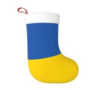 WHJDPP Chaussettes décoratives de Noël avec drapeau de l'Ukraine pour décoration de Noël, Halloween, Noël et Nouvel An