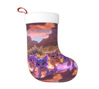 WHJDPP Chaussettes décoratives de Noël avec impression de bête de dessin animé pour Halloween, Noël et Nouvel An