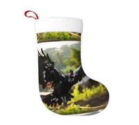 WHJDPP Chaussettes décoratives de Noël douces avec ailes déployées imprimées légères, avec une bonne sensation tactile pour Halloween, Noël et Nouvel An