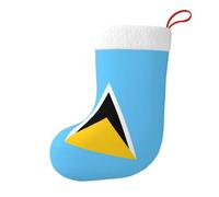 Whjdpp Chaussettes décoratives pour sapin de Noël, table de salle à manger Motif drapeau de Sainte-Lucie