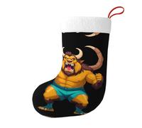 Whjdpp Chaussettes décoratives pour sapin de Noël, tables de salle à manger Motif bête féroce