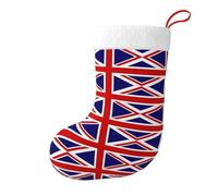Whjdpp Chaussettes décoratives pour sapin de Noël, tables de salle à manger Motif drapeau du Royaume-Uni
