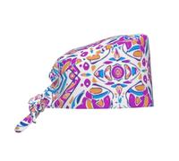 WHJDPP Continuation of Flowers Bonnet de travail pour femme et homme - Réglable - Absorbant la transpiration - Respirant - Noir