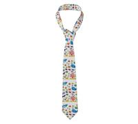 WHJDPP Cravate imprimée Fish Under The Sea pour homme - Douce et confortable pour le travail, le travail, un anniversaire, un mariage, une fête, un banquet - 145 x 7,9 cm - Facile d'entretien