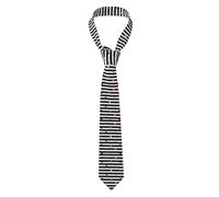 WHJDPP Cravate pour homme à rayures arc-en-ciel à pois noirs et blancs - Douce et confortable pour les affaires, le quotidien, le travail, un anniversaire, un mariage, une fête, un banquet - 145 x 7,9