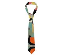 WHJDPP Cravate pour homme d'art moderne du milieu du siècle, douce et confortable, ne se déforme pas, résistante à la décoloration, plate et nette