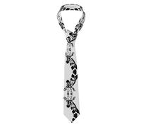 Whjdpp Cravate pour homme Impression girafe noire et blanche pour affaires, quotidien, travail, anniversaire, mariage, fête, banquet, cadeau