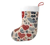 Whjdpp Creative Love Impression double face Chaussettes de Noël pour décoration d'intérieur Grande capacité