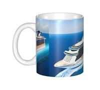 WHJDPP Cruise Ships Mug en céramique pour cappuccino, latte, céréales, yaourt, lait, boissons chaudes ou froides Four à micro-ondes