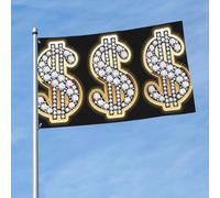 WHJDPP Drapeau de décoration extérieure en polyester durable pour cour, terrasse, porche et présentations festives - Couleurs vives et installation facile - 0,9 x 1,5 m