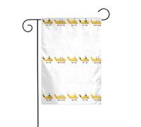 WHJDPP Drapeau de jardin imprimé animaux sur flotteurs de parade 30,5 x 45,7 cm pour décoration de cour avec une largeur de poteau de 3 cm (drapeau uniquement, mât non inclus)