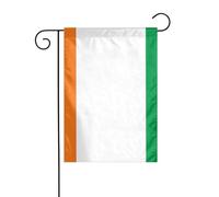 WHJDPP Drapeau de jardin imprimé Côte d'Ivoire 30,5 x 45,7 cm pour décoration de cour avec une largeur de poteau de 3 cm (drapeau uniquement, mât non inclus)