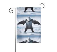 WHJDPP Drapeau de jardin imprimé The Overlord of the Arctic 30,5 x 45,7 cm pour décoration de cour avec une largeur de poteau de 3 cm (drapeau uniquement, mât non inclus)