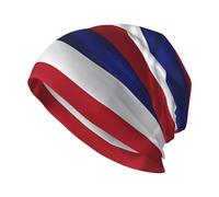 WHJDPP Drapeau d'Hawaï American Printing Chapeau tricoté mode adulte - Doux, confortable et respirant pour homme et femme - Noir