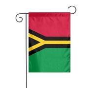 WHJDPP Drapeau du Vanuatu - 30,5 x 45,7 cm - Pour décoration de cour - Largeur de poteau de 3 cm (drapeau uniquement, mât non inclus)