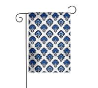 WHJDPP Drapeaux de jardin imprimés fleurs sans couture 30,5 x 45,7 cm pour décoration de cour avec une largeur de poteau de 3 cm (drapeau uniquement, mât non inclus)