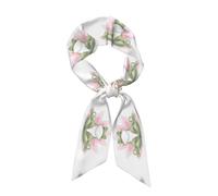 WHJDPP Écharpe tendance pour femme avec motif grenouille mignonne faisant du yoga, style polyvalent, doux et soyeux pour les rendez-vous, les voyages