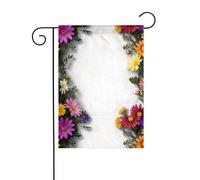 WHJDPP Étagères à fleurs des deux côtés avec impression de drapeaux de jardin de 30,5 x 45,7 cm pour décoration de cour avec une largeur de poteau de 3 cm (drapeau uniquement, mât non inclus)