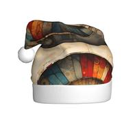 WHJDPP Fibonacci Fragments Picture Chapeaux de Noël en peluche pour homme et femme pour adulte Nouvel An