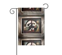 WHJDPP Fragments of Dreams Drapeaux de jardin imprimés 30,5 x 45,7 cm pour décoration de cour avec une largeur de poteau de 3 cm (drapeau uniquement, mât non inclus)