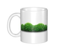 WHJDPP Green Buhes Tasse en céramique pour cappuccino, latte, céréales, yaourt, lait, boissons chaudes ou froides Four à micro-ondes