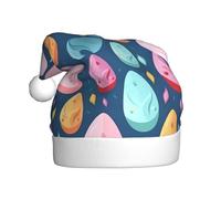 WHJDPP Happy Easter Eggs Chapeau de Noël pour adulte Motif queue de lapin Doux et moelleux Idéal pour une utilisation à long terme