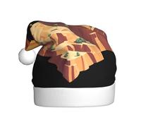 WHJDPP Hot Air Balloon Over the Canyon Picture Christmas Hat for Adult for Christmas Halloween New Year Soldes Promotions