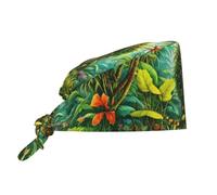 WHJDPP Jungle of Love Bonnet de travail pour homme et femme - Réglable - Absorbant la transpiration - Respirant - Noir