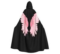 WHJDPP La cape à capuche Dreamy Pink Wings pour adulte est un poncho à capuche super grand, confortable et durable pour Halloween