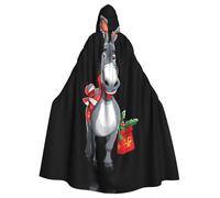 WHJDPP La cape à capuche pour adulte Aggrieved Donkey Picture est un poncho à capuche super grand, confortable et durable pour Halloween