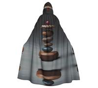 WHJDPP La cape à capuche pour adulte Art of Balance est un poncho à capuche super grand, confortable et durable pour Halloween
