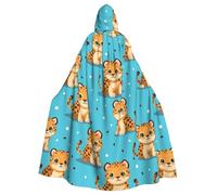 WHJDPP La cape à capuche pour adulte avec imprimé léopard est un poncho à capuche super grand, confortable et durable pour Halloween