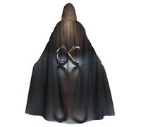WHJDPP La cape à capuche pour adulte avec symbole de l'infini est un poncho à capuche super grand, confortable et durable pour Halloween