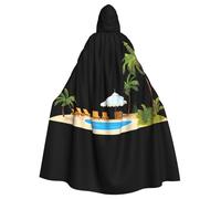 WHJDPP La cape à capuche pour adulte est un poncho à capuche super grand, confortable et durable pour Halloween