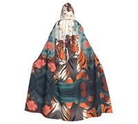 WHJDPP La cape à capuche pour adulte sur le thème de l'amour est un poncho à capuche super grand, confortable et durable pour Halloween