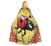 WHJDPP La cape à capuche Seven Star Ladybird pour adulte est un poncho à capuche super grand, confortable et durable pour Halloween
