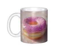 WHJDPP Little Pearl Donuts Tasse en céramique pour cappuccino, latte, céréales, yaourt, lait, boissons chaudes ou froides Four à micro-ondes
