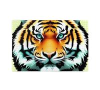 Whjdpp Lot de 1 000 puzzles éducatifs en bois avec motif tête de tigre pour soulager le stress