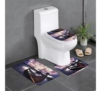 WHJDPP Lot de 3 tapis de sol Vikings Boat Picture - Absorbants et antidérapants - Pour salle de bain, toilettes et cuisines