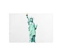 WHJDPP Lot de 6 sets de table colorés imprimés statue de la reine de la liberté pour table de salle à manger, lavables, résistants à la chaleur et aux plis pour décoration de chambre à coucher