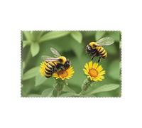 WHJDPP Lot de 6 sets de table imprimés bourdons pour table de salle à manger pour la maison et les banquets, faciles à nettoyer à température ambiante pour une utilisation durable