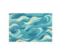 WHJDPP Lot de 6 sets de table lavables pour table de salle à manger, résistants à la chaleur et aux plis pour décoration de chambre à manger