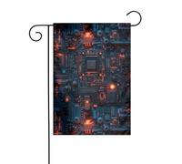 WHJDPP Lumière vive sur tableau électronique Impression drapeaux de jardin 30,5 x 45,7 cm pour décoration de cour avec une largeur de poteau de 3 cm (drapeau uniquement, mât non inclus)