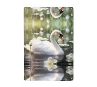 WHJDPP Magnifique tableau décoratif en étain blanc de 20,3 x 30,5 cm, fabriqué en fer blanc, résistant à l'usure et durable