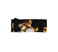 WHJDPP Nain d'abeille jaune imprimé floral bébé Bow Headband - Accessoire de nouveau-né doux et extensible pour séance photo et fête prénatale