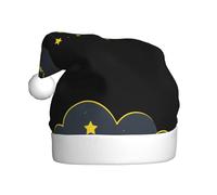 WHJDPP Nuages sombres avec petites étoiles tombantes Chapeau de Noël pour adulte pour Noël, Halloween, Nouvel An, soldes, promotions